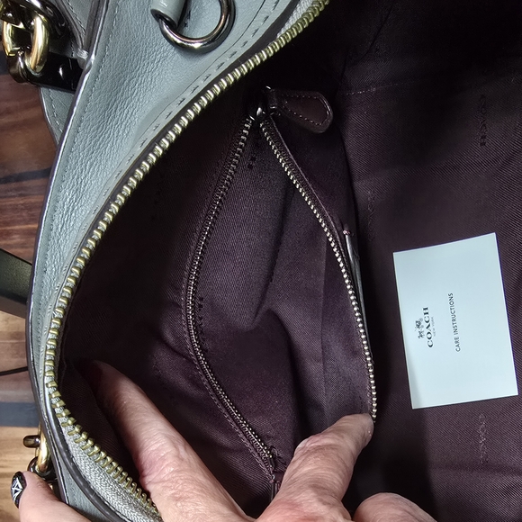 Coach Gray Dreamer Satchel-Top Line-EUC-FULL INCLUSION - Picture 13 of 16